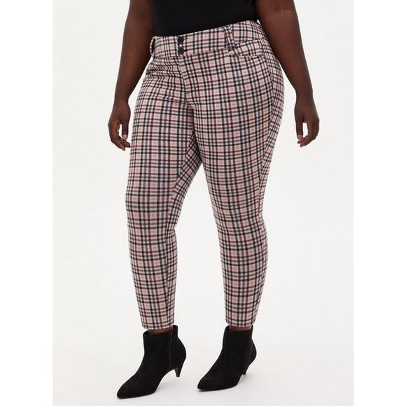 Torrid Ankle Skinny Studio Double Knit Mid-rise Pants Career Office Womens Sz 14 - Picture 1 of 11